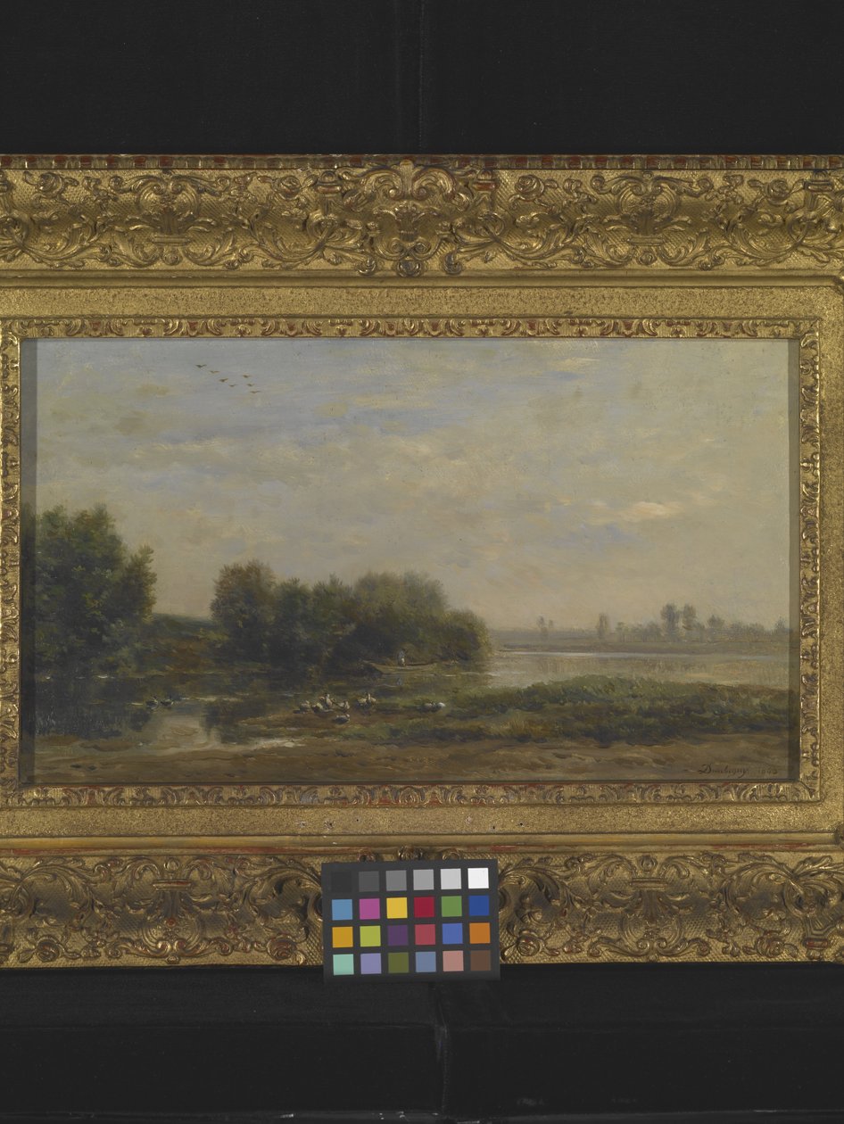 On The Oise (olej na dřevě) od Charles Francois Daubigny