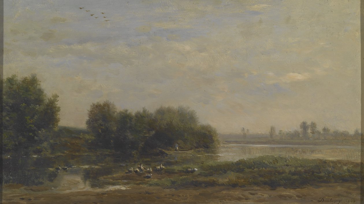 Na Oise od Charles Francois Daubigny