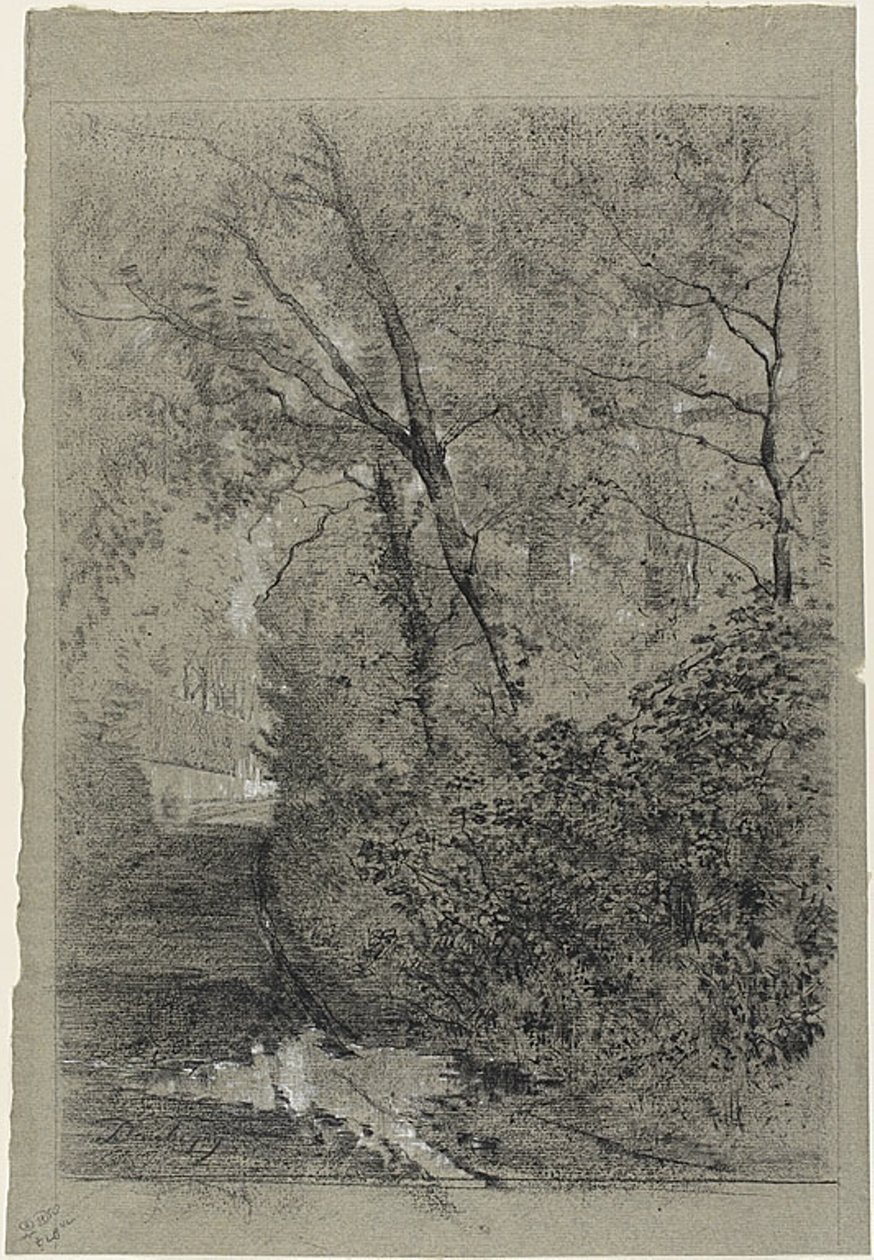 Cesta v lese od Charles Francois Daubigny