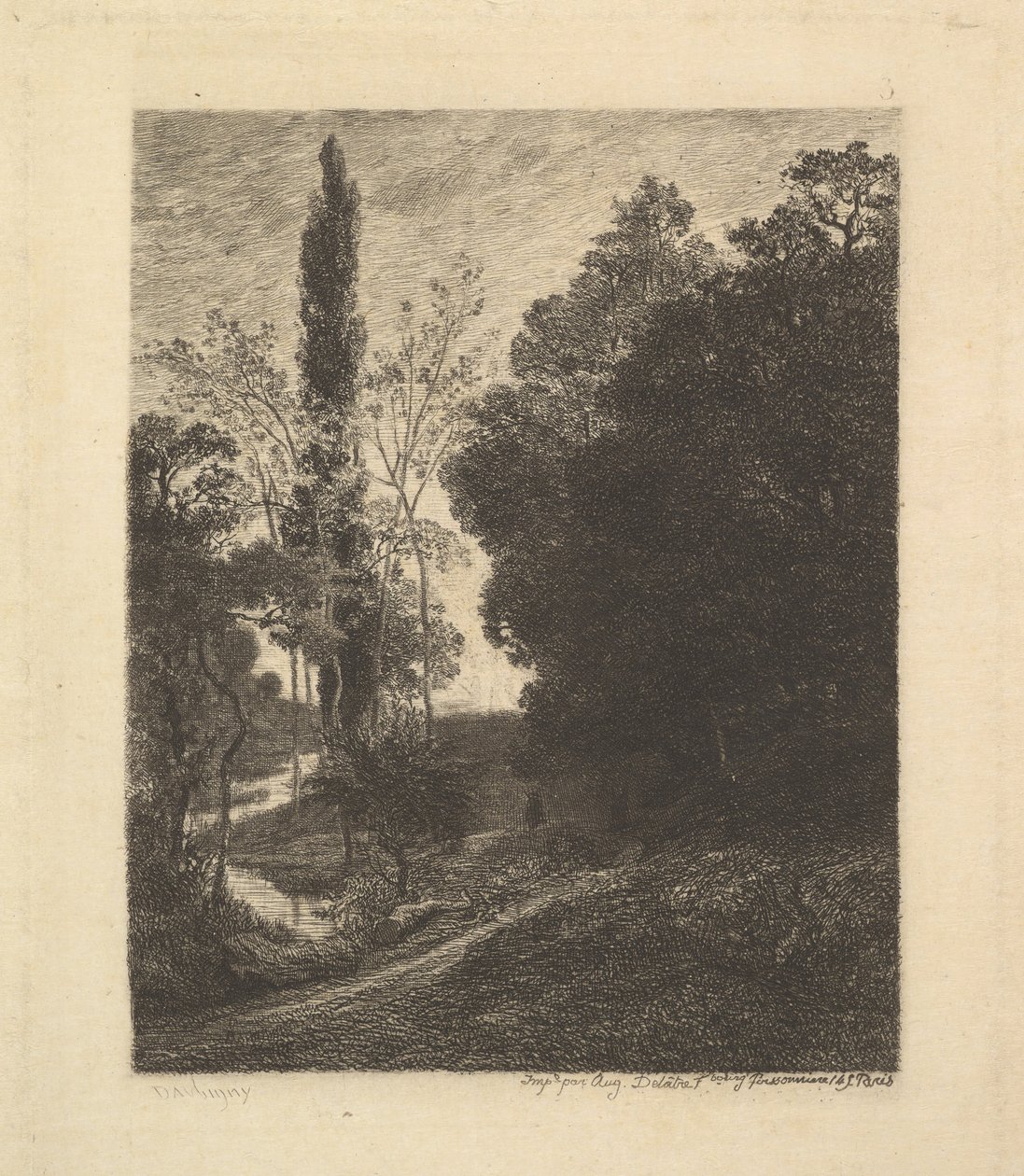 The Banks of Cousin, ca. 1850. od Charles Francois Daubigny