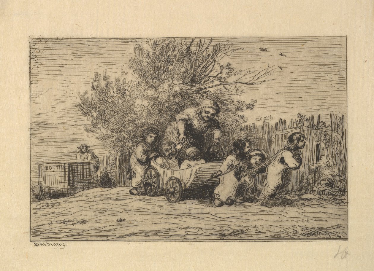 Dědicové vozíku, 1861. od Charles Francois Daubigny