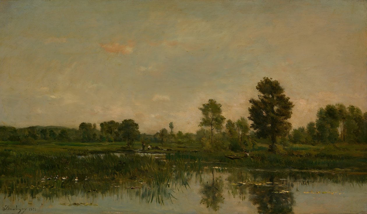 The Marsh, 1871. od Charles Francois Daubigny