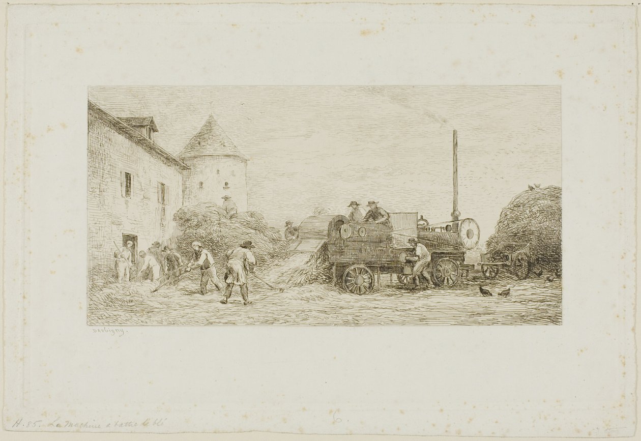 Sklízecí stroj od Charles Francois Daubigny