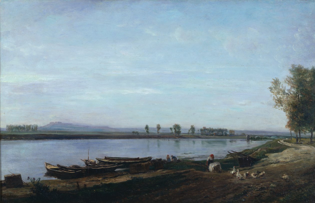 Seina v Bezons, Val dOise od Charles Francois Daubigny