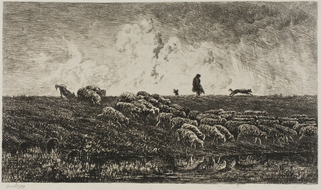 Sprcha od Charles Francois Daubigny