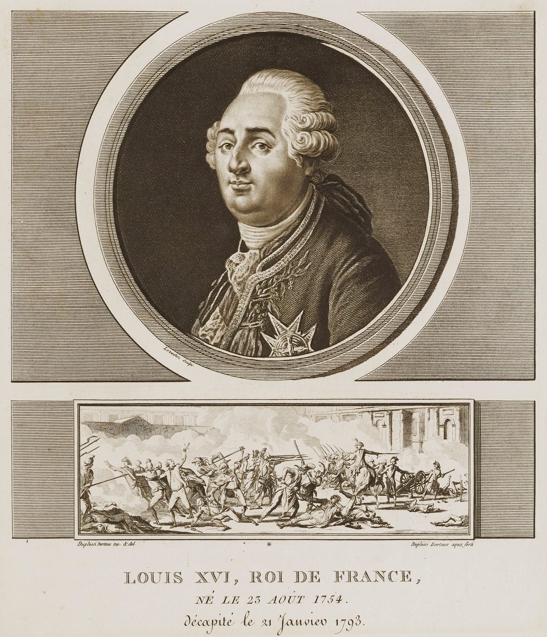 Ludvík XVI. Francouzský král od Charles Francois Gabriel Levachez