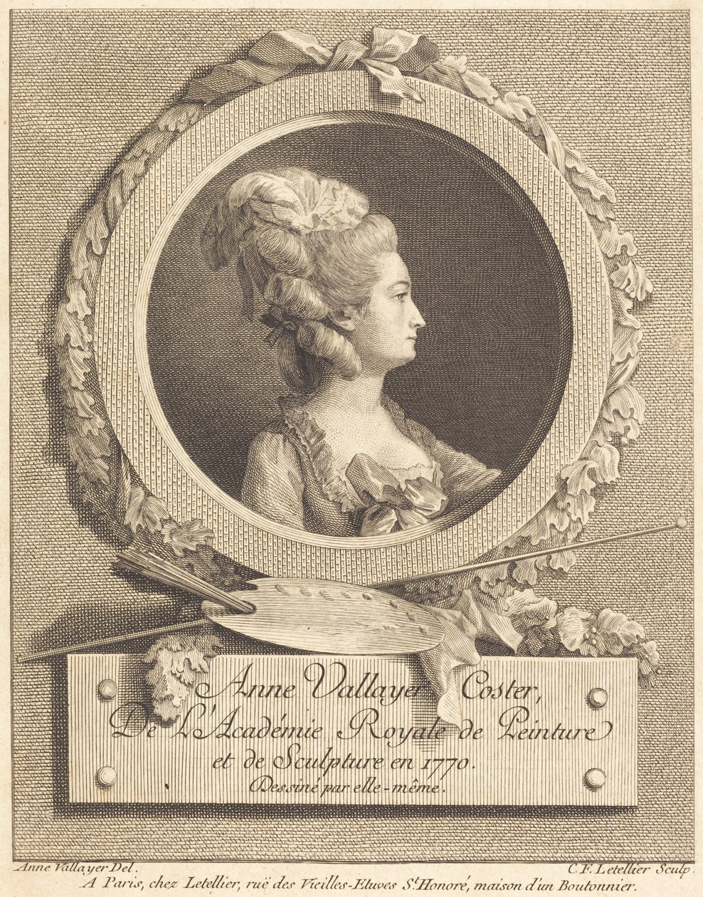 Anne Vallayer-Coster od Charles Francois Le Tellier after Anne Vallayer Coster