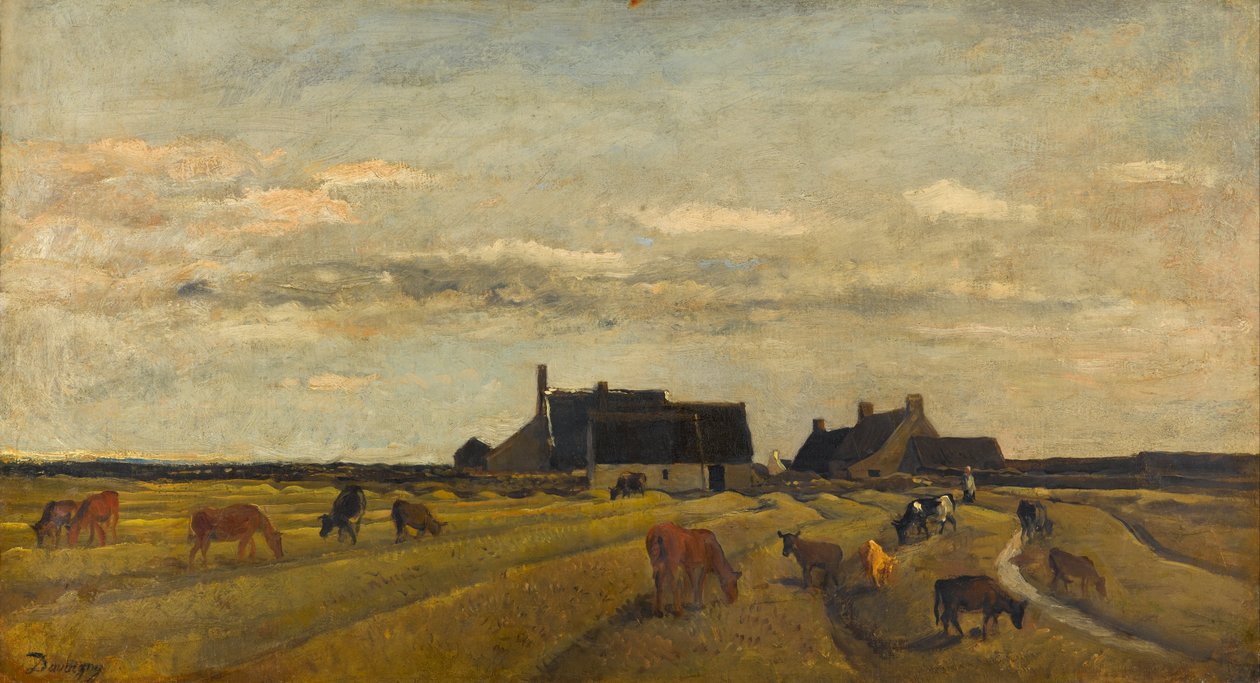 Farma v Kerity, Bretaň od Charles Francois Daubigny