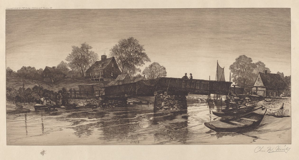Starý most bez názvu, 1888. od Charles Frederick William Mielatz