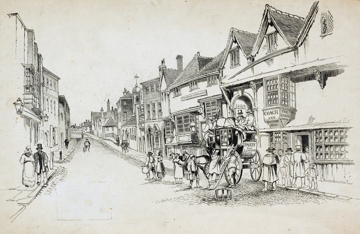 High Street, Canterbury, Kent od Charles George Harper