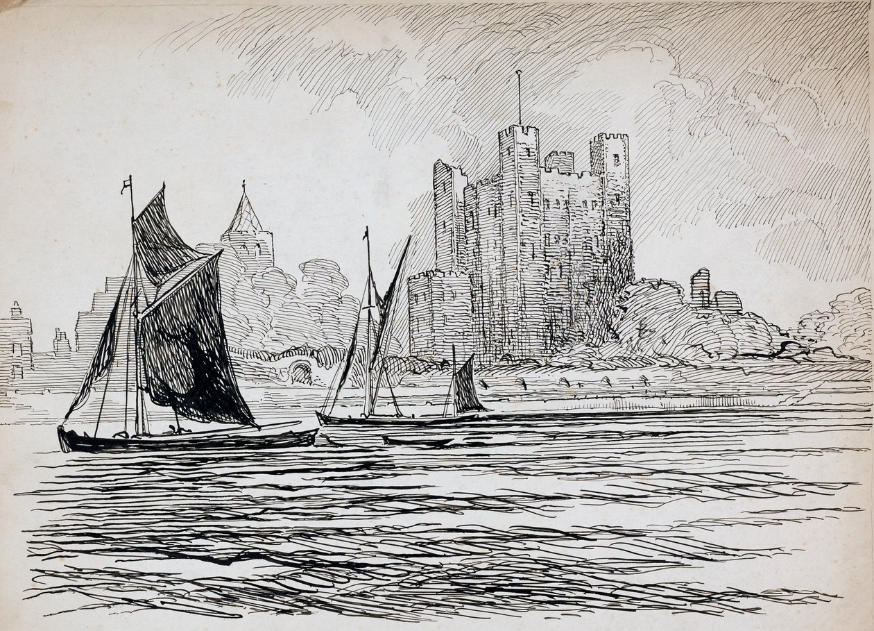 Hrad Rochester, Kent, 1892-1933 od Charles George Harper