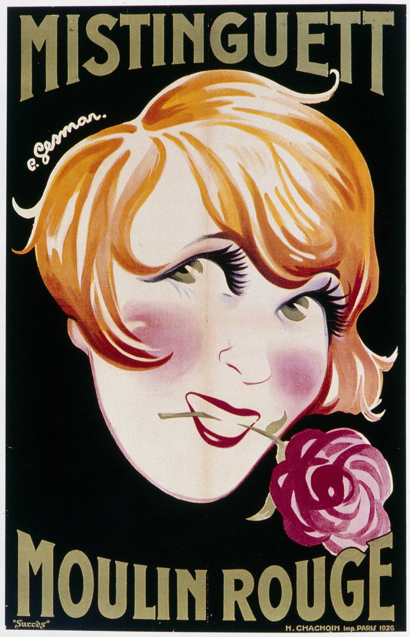 Mistinguett (Mistinguette) v Moulin Rouge od Charles Gesmar