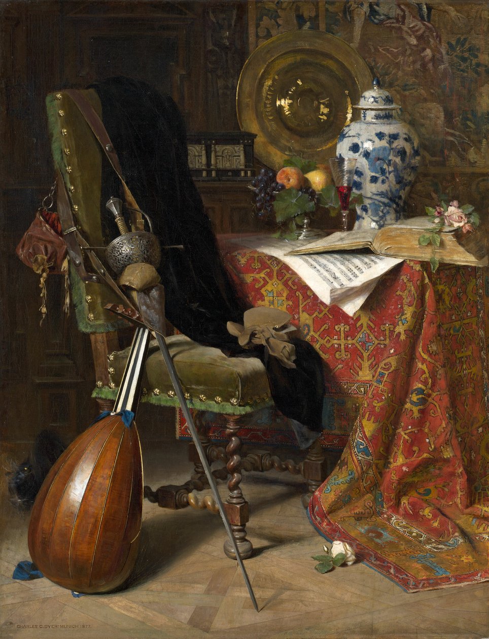 Interiér sedmnáctého století, 1877. od Charles Gifford Dyer