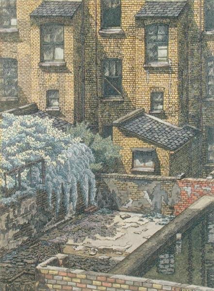 Opuštěné domy, Pimlico od Charles Ginner