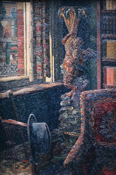 Interiér (olej) od Charles Ginner