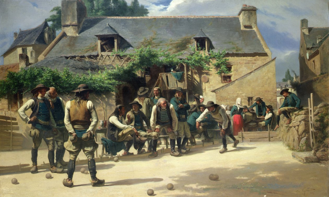 Hra Boules v Pont-Aven od Charles Giraud