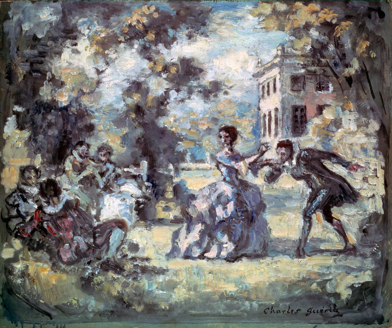 Milostná scéna, c1908 od Charles Guerin