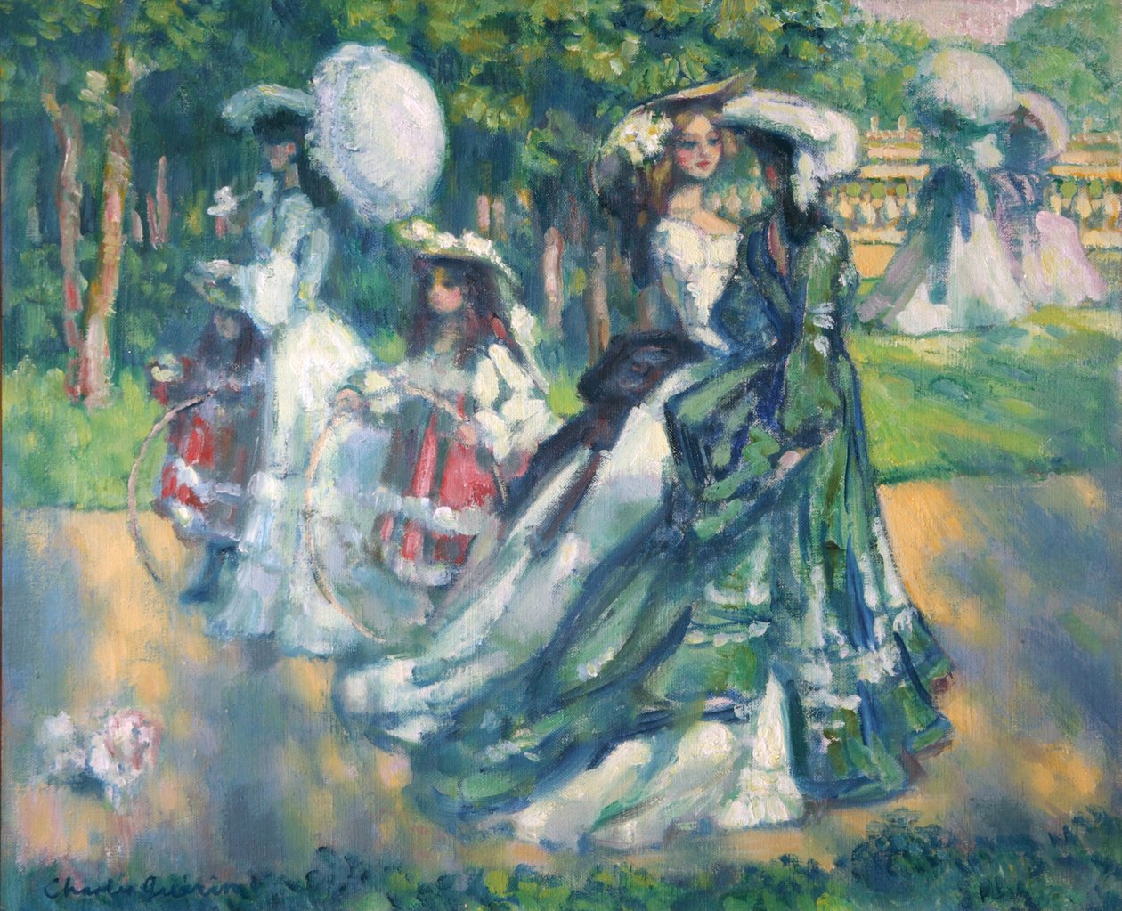 Procházka v parku, 1902 od Charles Guerin