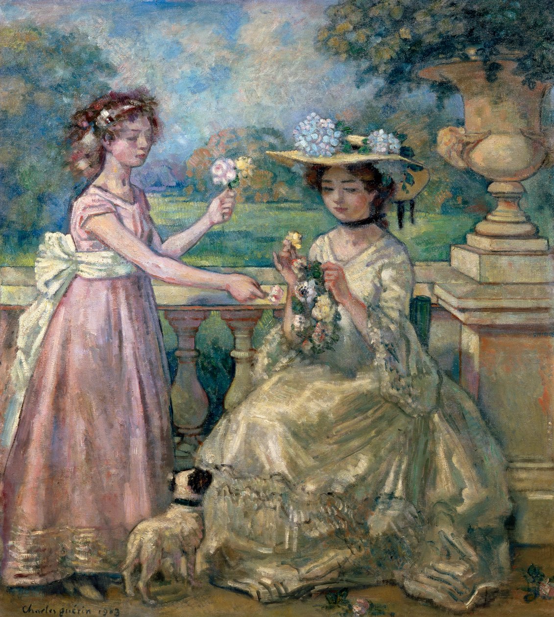 „Dvě dívky na terase“, 1903. od Charles Guerin