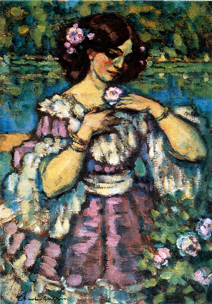 Žena s růží, 1901 od Charles Guerin