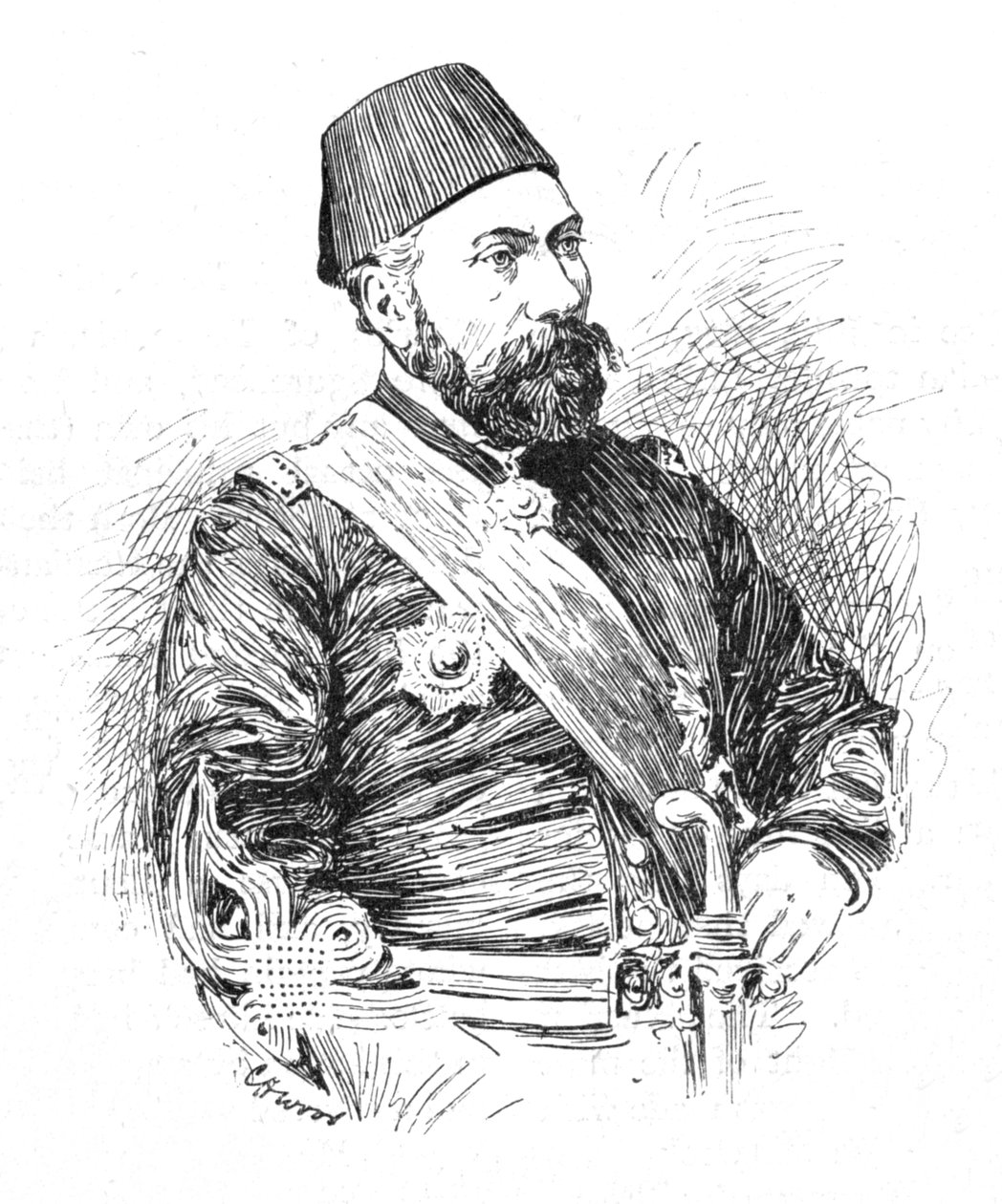 Osman Pasha, 1902 od Charles Haigh Wood
