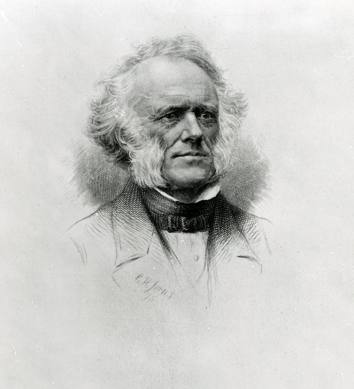 Sir Charles Lyell, 1875 (tehovaná rytina) od Charles Henry Jeens