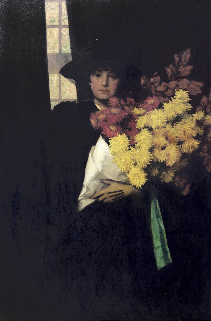 Chryzantémy, kolem roku 1900 od Charles Henry Malcolm Kerr