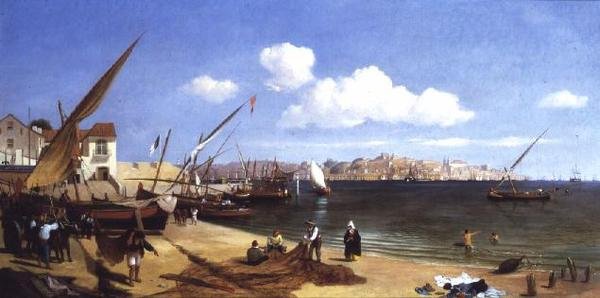 Přístav, Lisabon od Charles Henry Seaforth