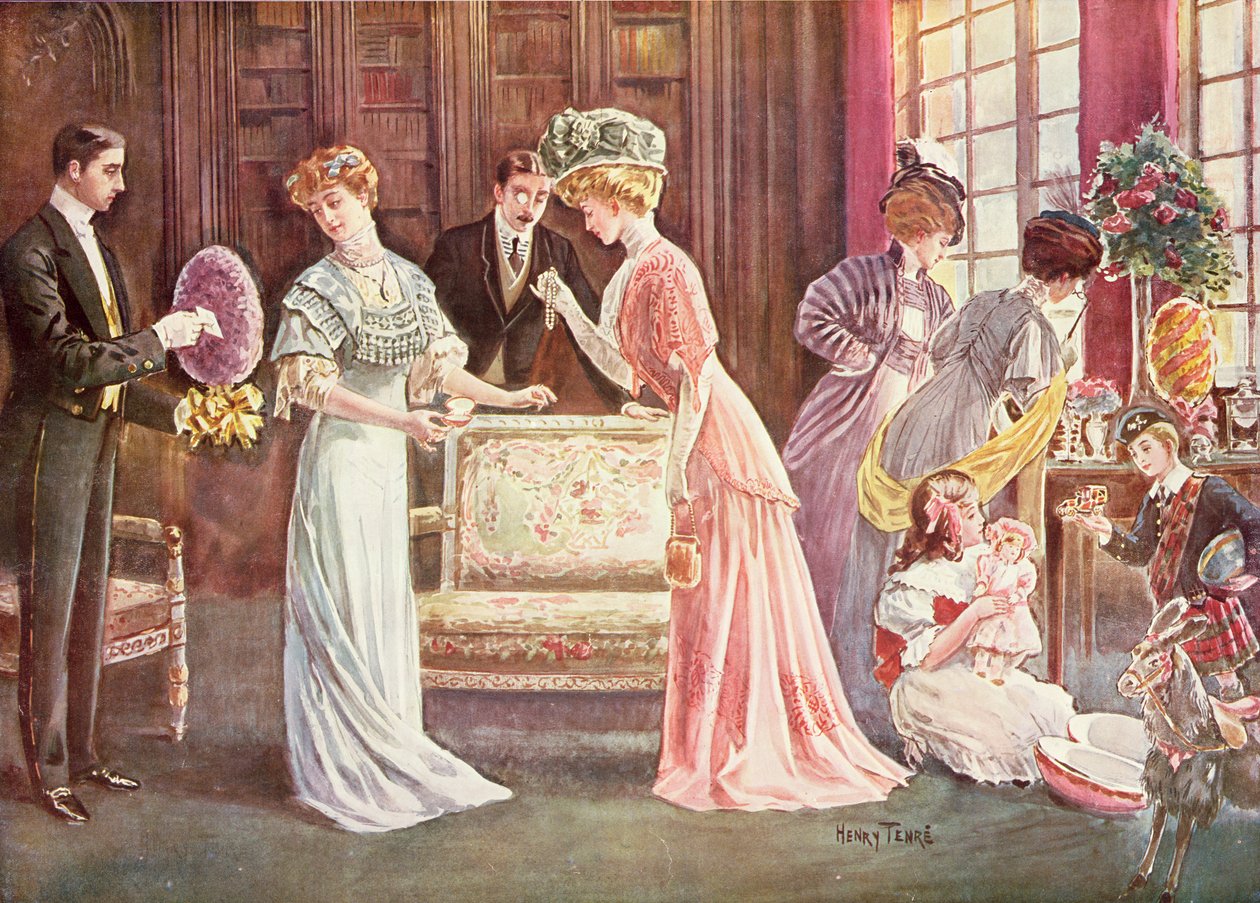 Easter Eggs in Town, 1908 od Charles Henry Tenre