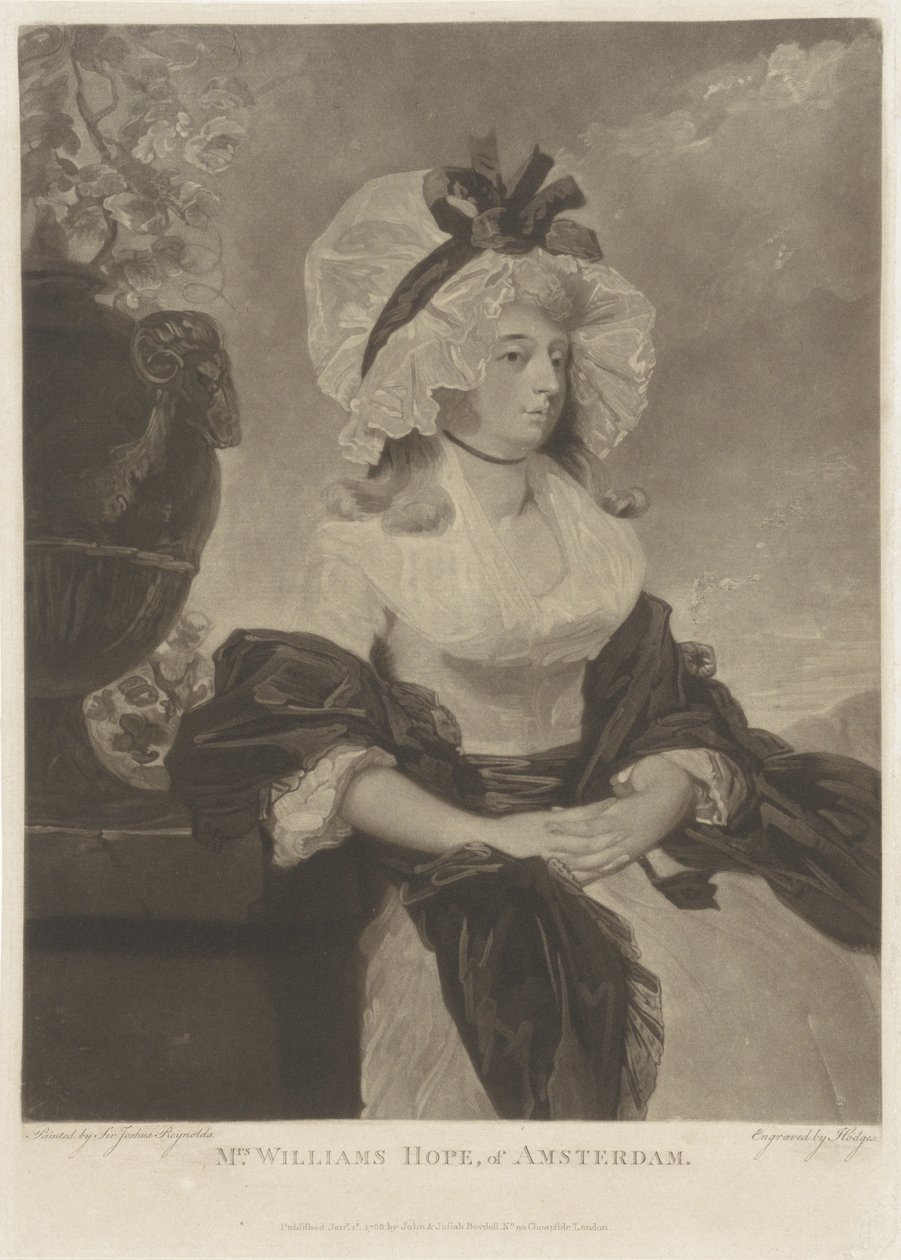Portrét Anne Goddard-Williams Hope od Charles Howard Hodges