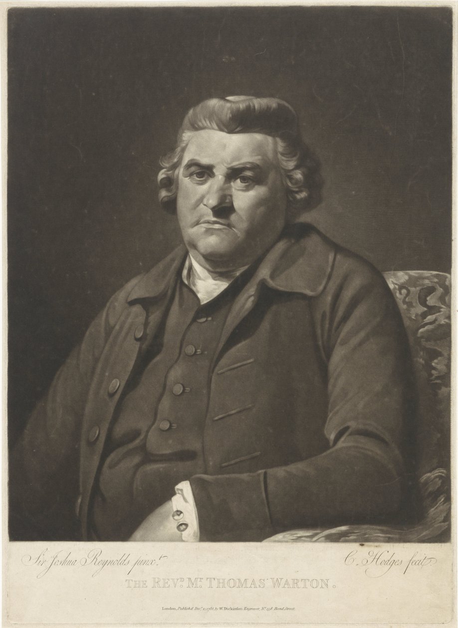 Portrét Thomase Wartona od Charles Howard Hodges