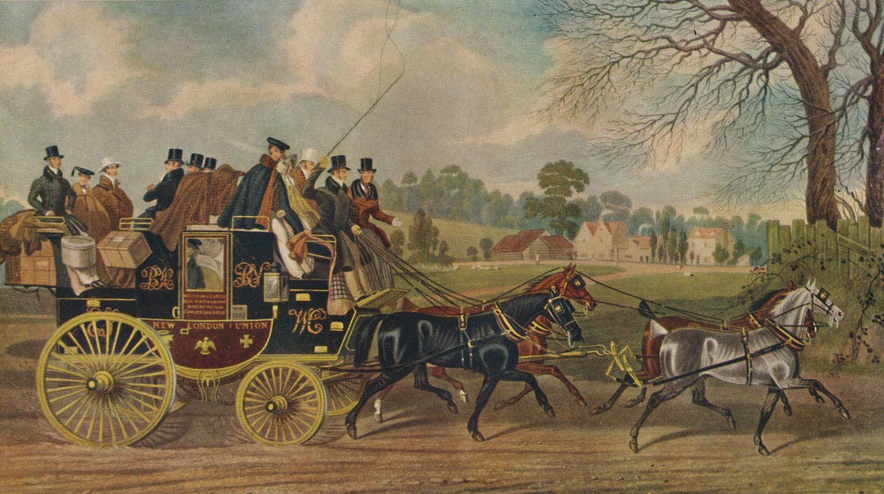 Roadsters, New London Union Coach, c1840, 1929 od Charles Hunt