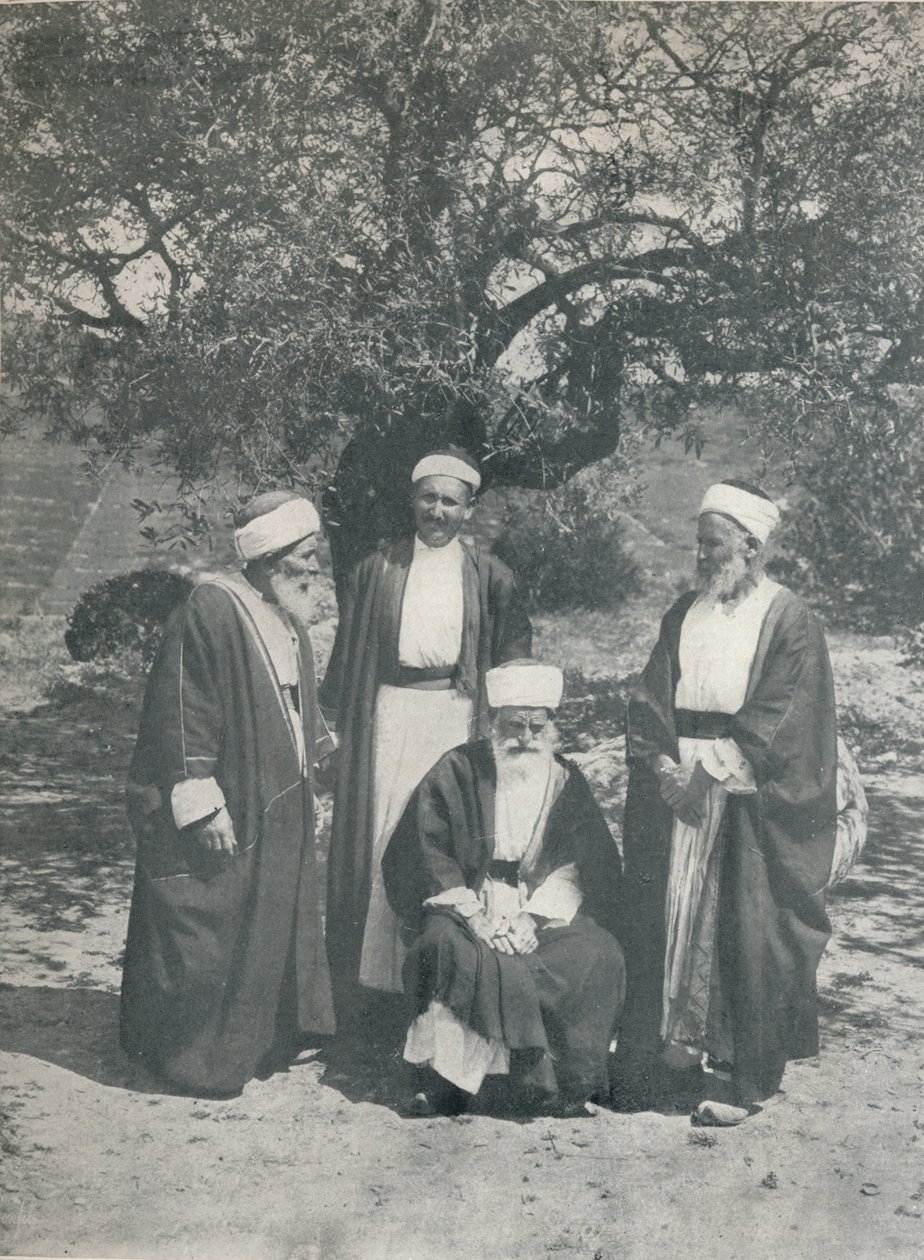 Druse Chiefs, c1913 od Charles J. S. Makin