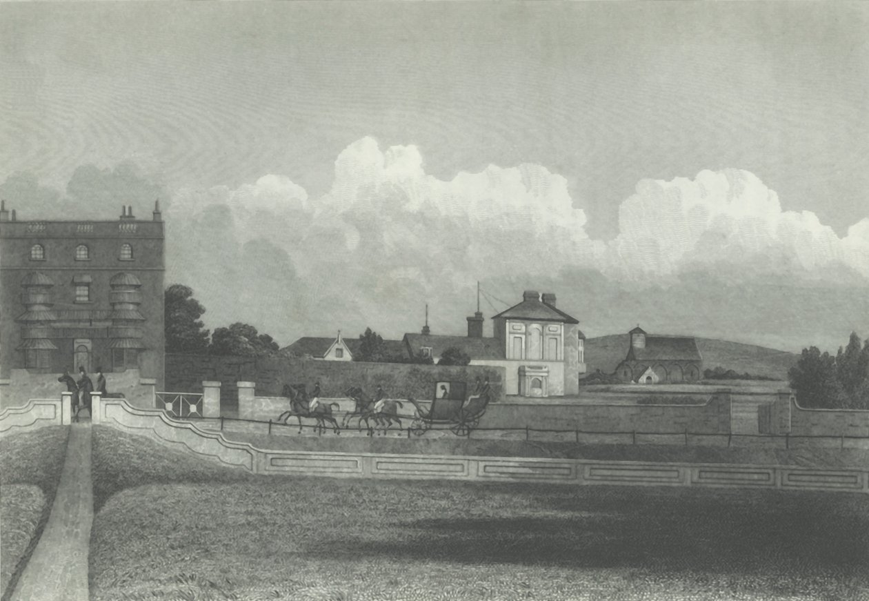 Hove Church, From the Sea, 1835. od Charles J. Smith