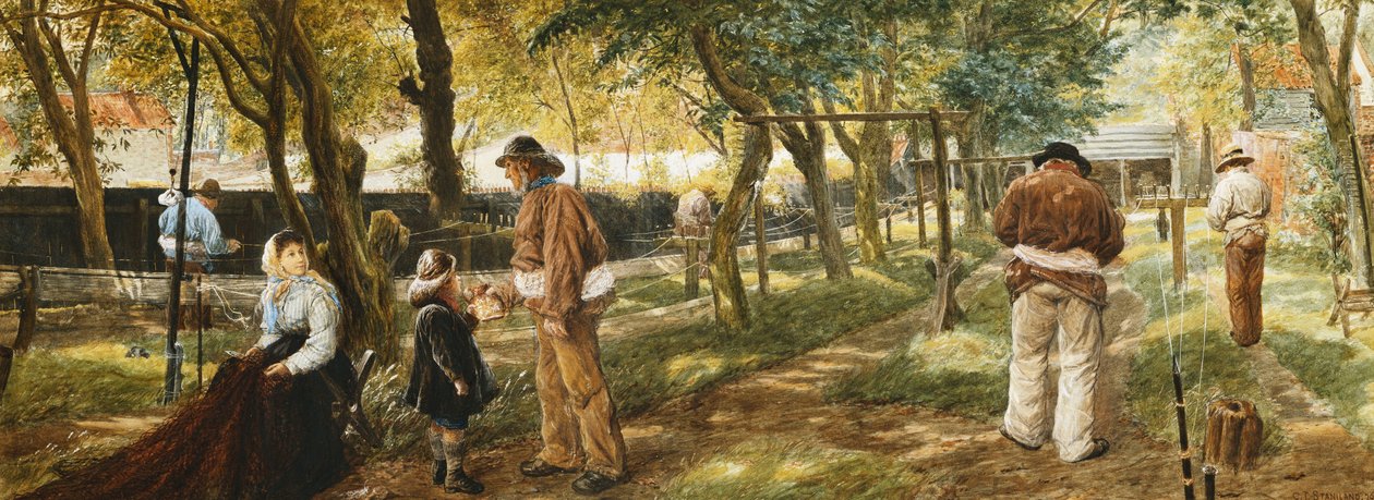The Twine Walk, Lowestoft, 1876 od Charles J. Staniland