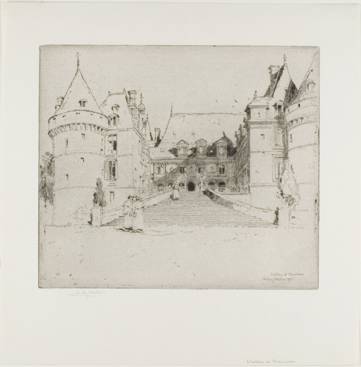 Château de Meanieres od Charles John Watson
