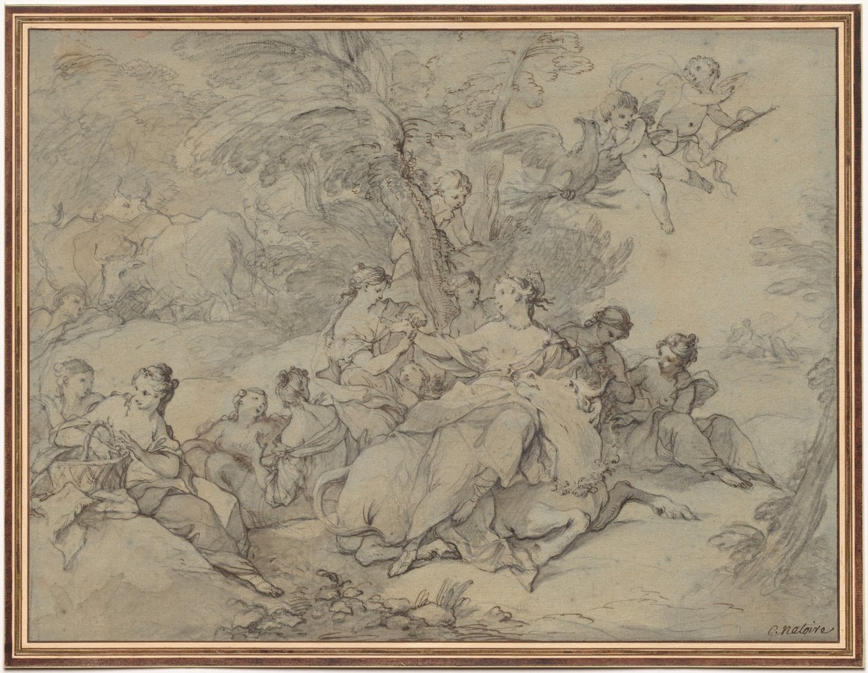 Znásilnění Evropy, 1731. od Charles Joseph Natoire