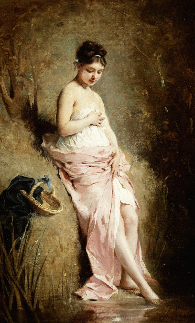 lazebník, od Charles Joshua Chaplin