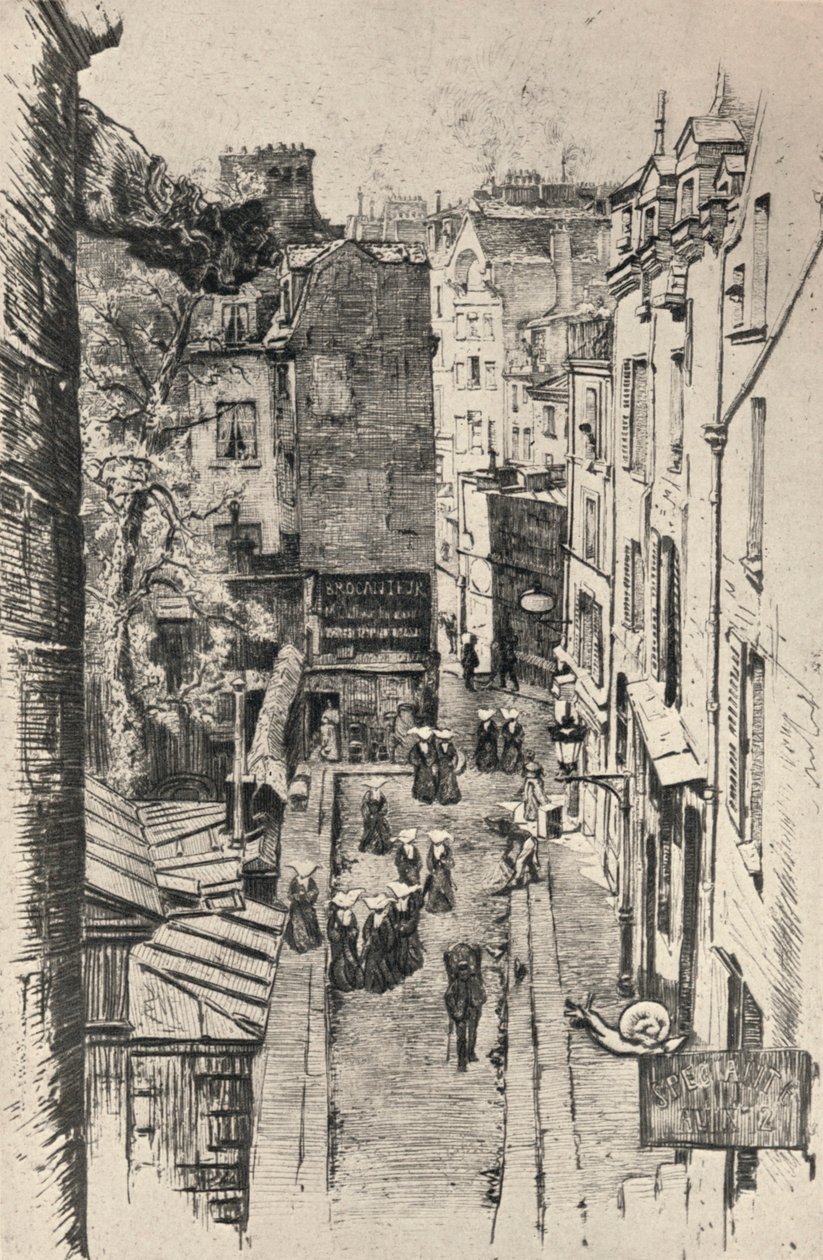 Rue des Pretres-St Severin, 1915 od Charles Jouas