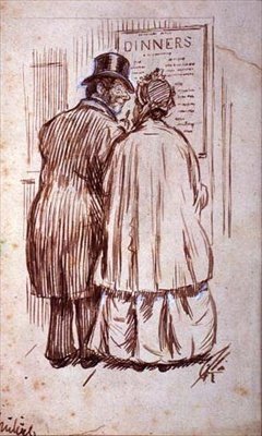 Večeře (štětec a inkoust) od Charles Keene