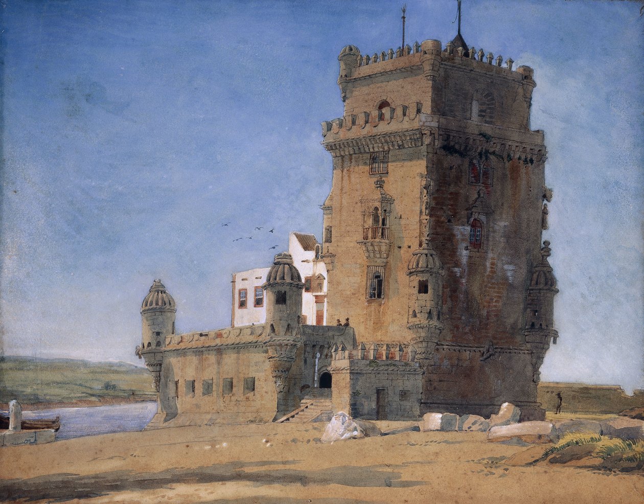 Belémská věž, c. 1825-6 od Charles Landseer