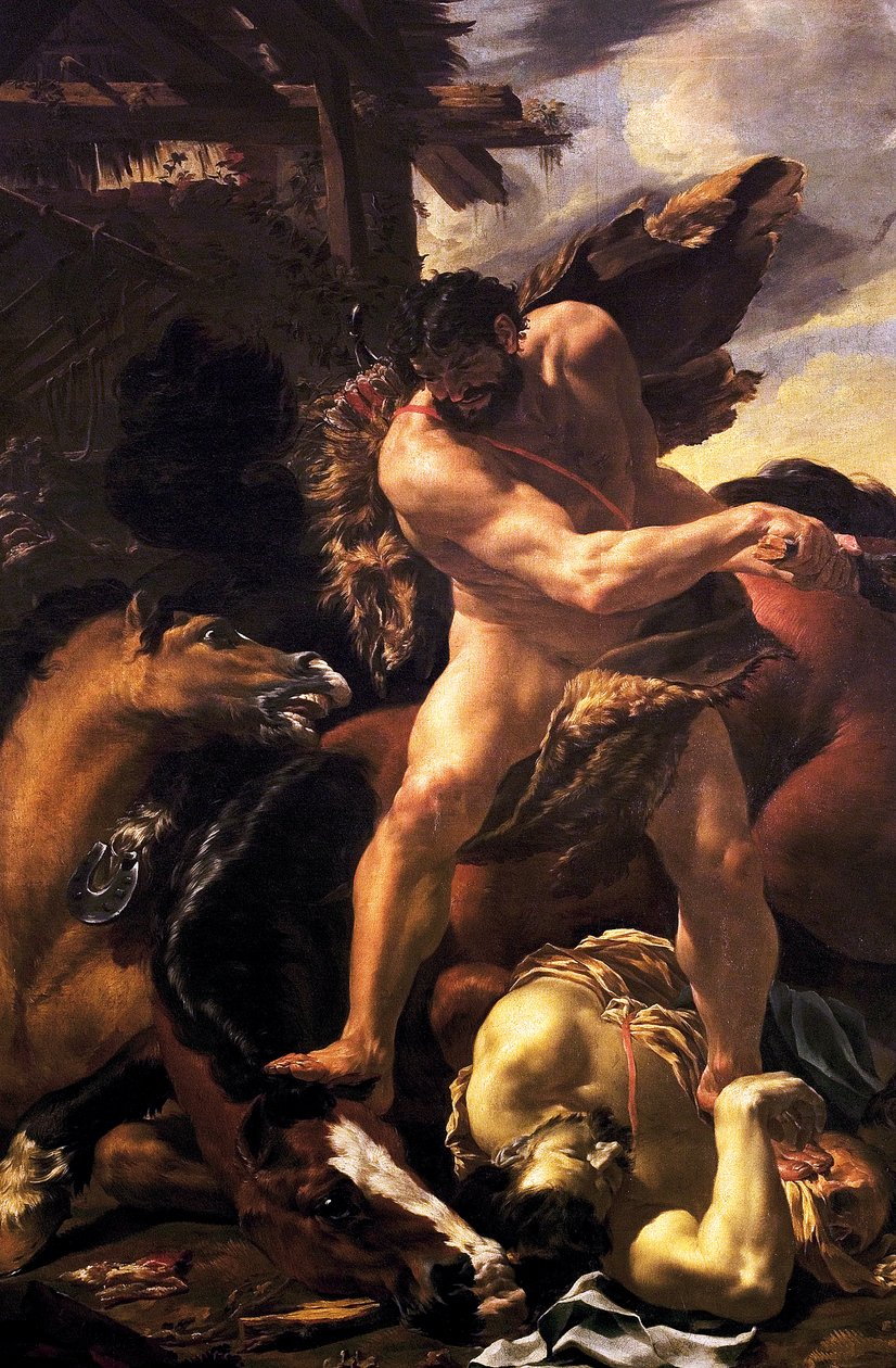 Hercules porážející Diomedes, 1638-42 od Charles Le Brun
