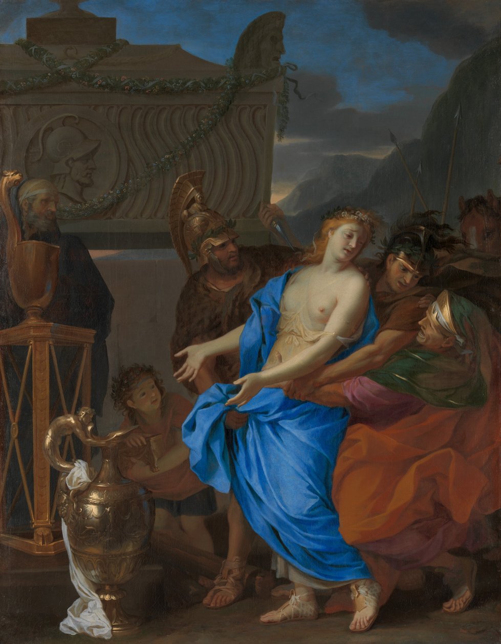 Oběť Polyxeny, 1647. od Charles Le Brun