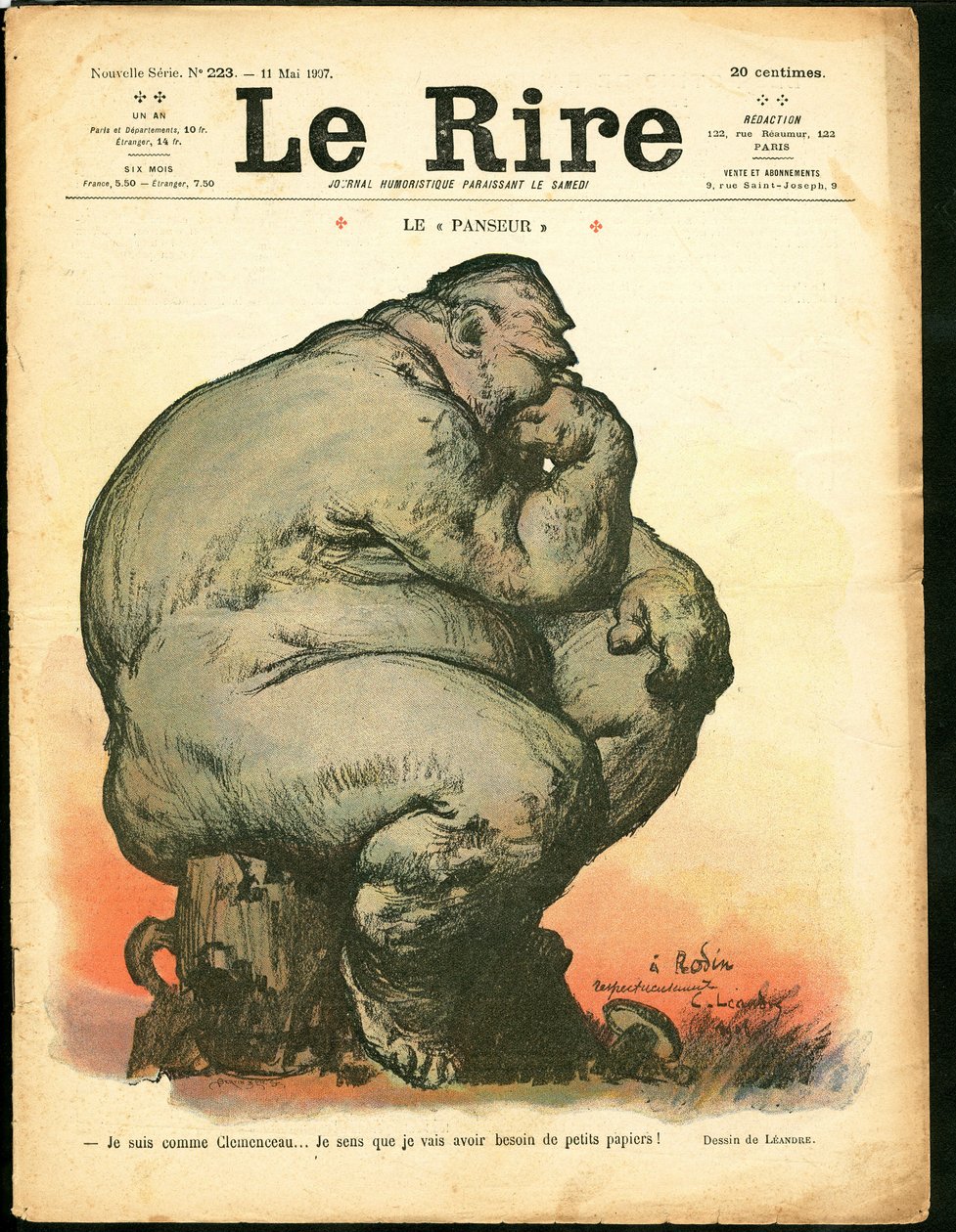 Obálka „“Le Lire“, Satirický v barvách od Charles Leandre