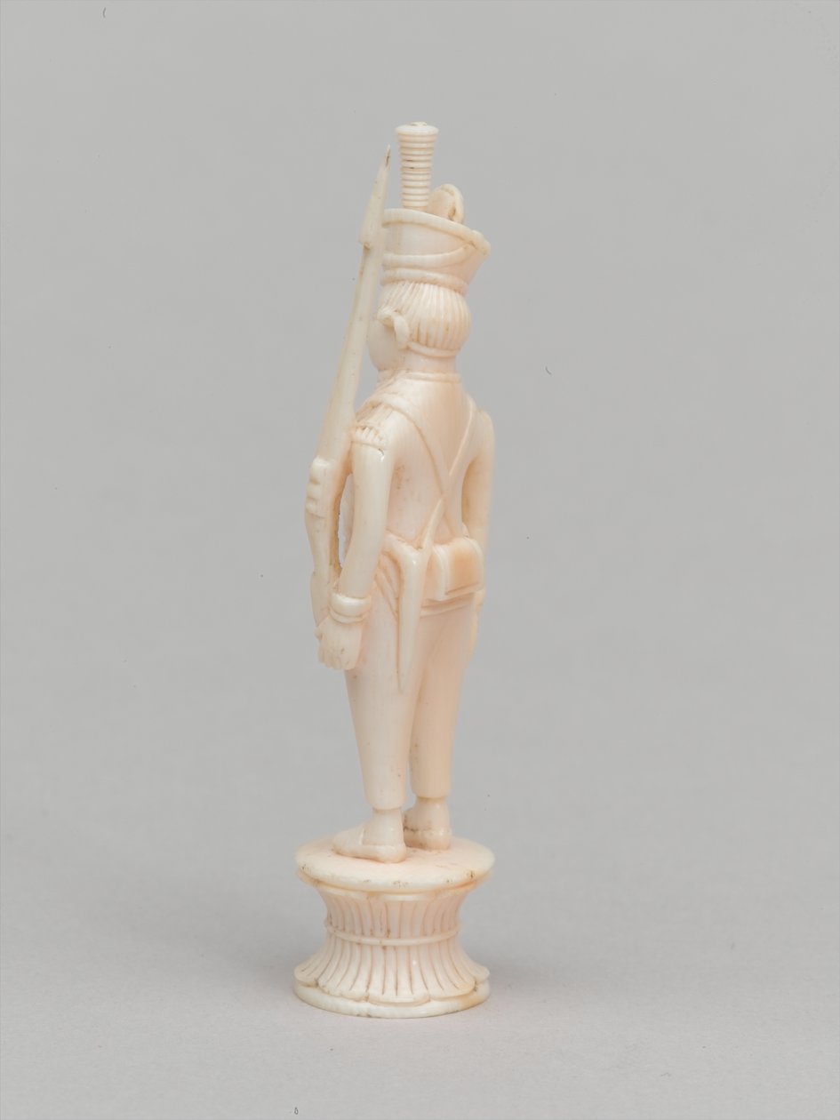 Bílý pěšec, šachová figurka, Indie, cca 1820 od Charles Leandre
