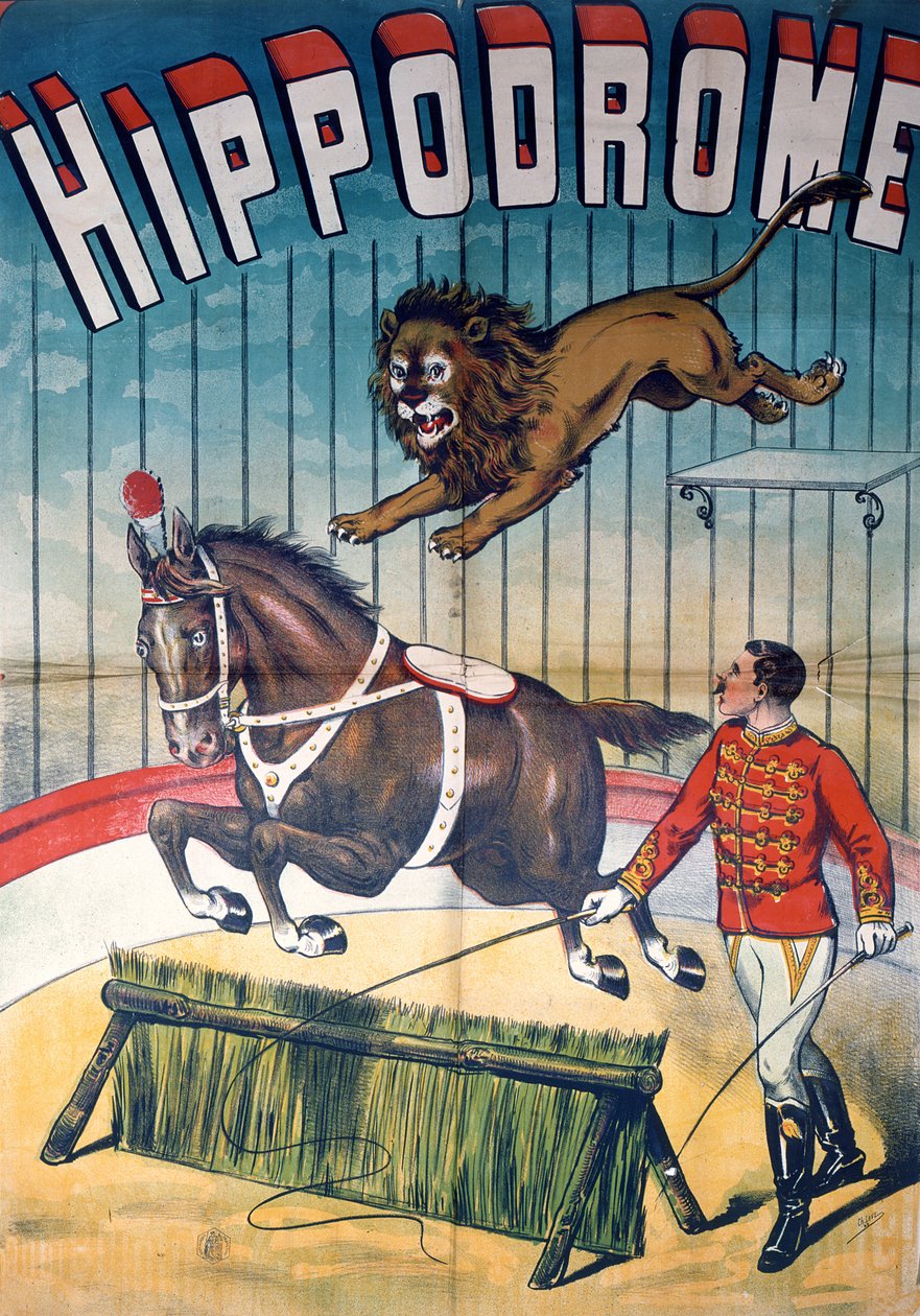 Plakát propagující cirkus 