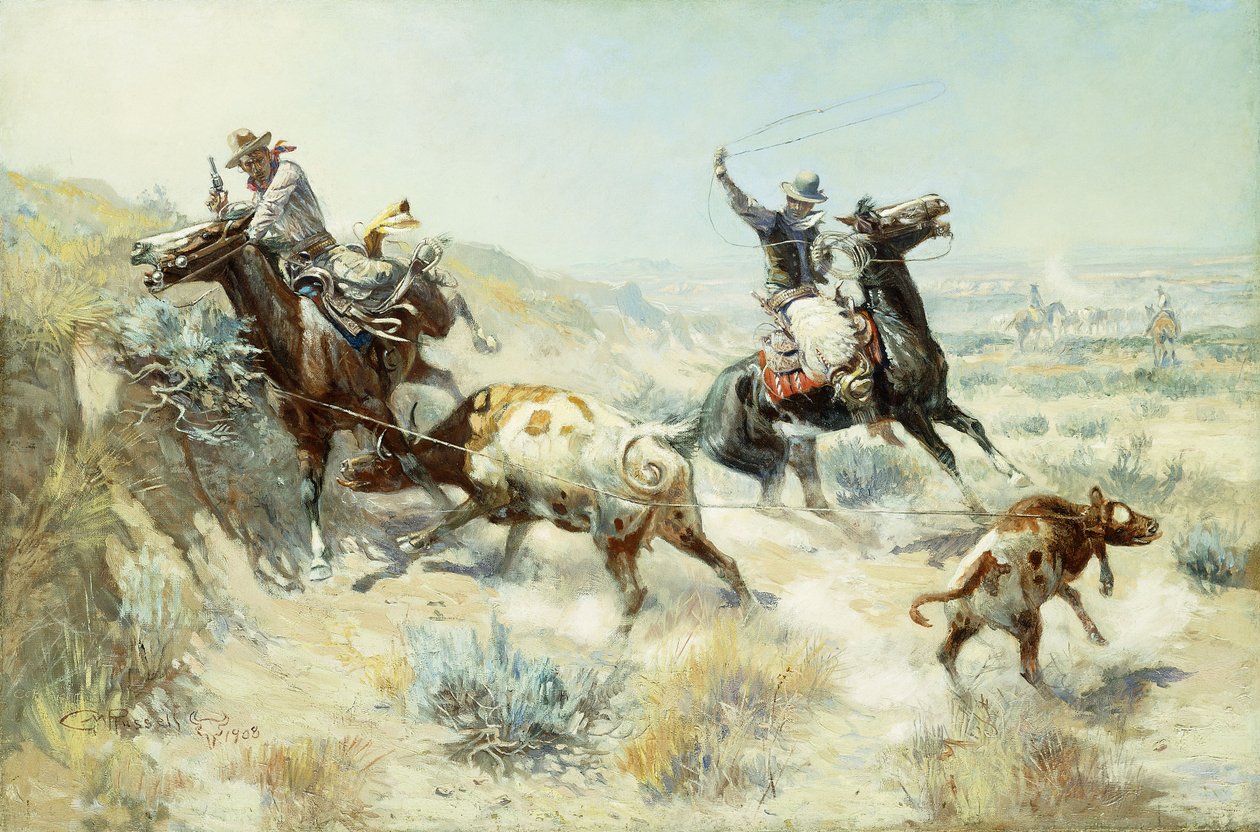 Range Mother, 1908 od Charles Marion Russell
