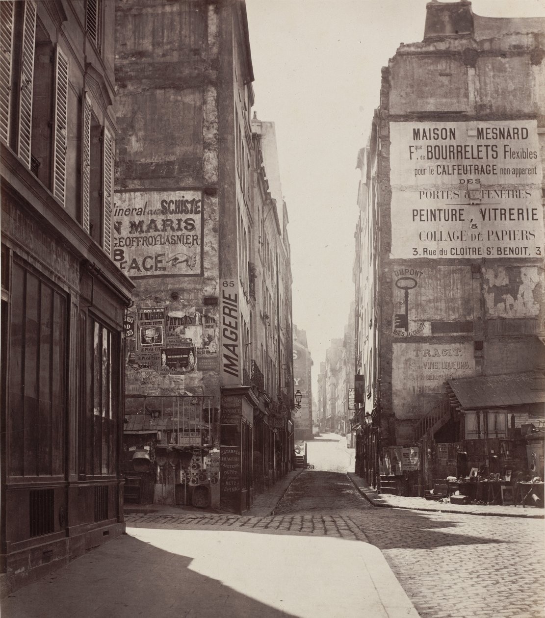 Rue Saint-Jacques, 1864-před únorem 1867. od Charles Marville