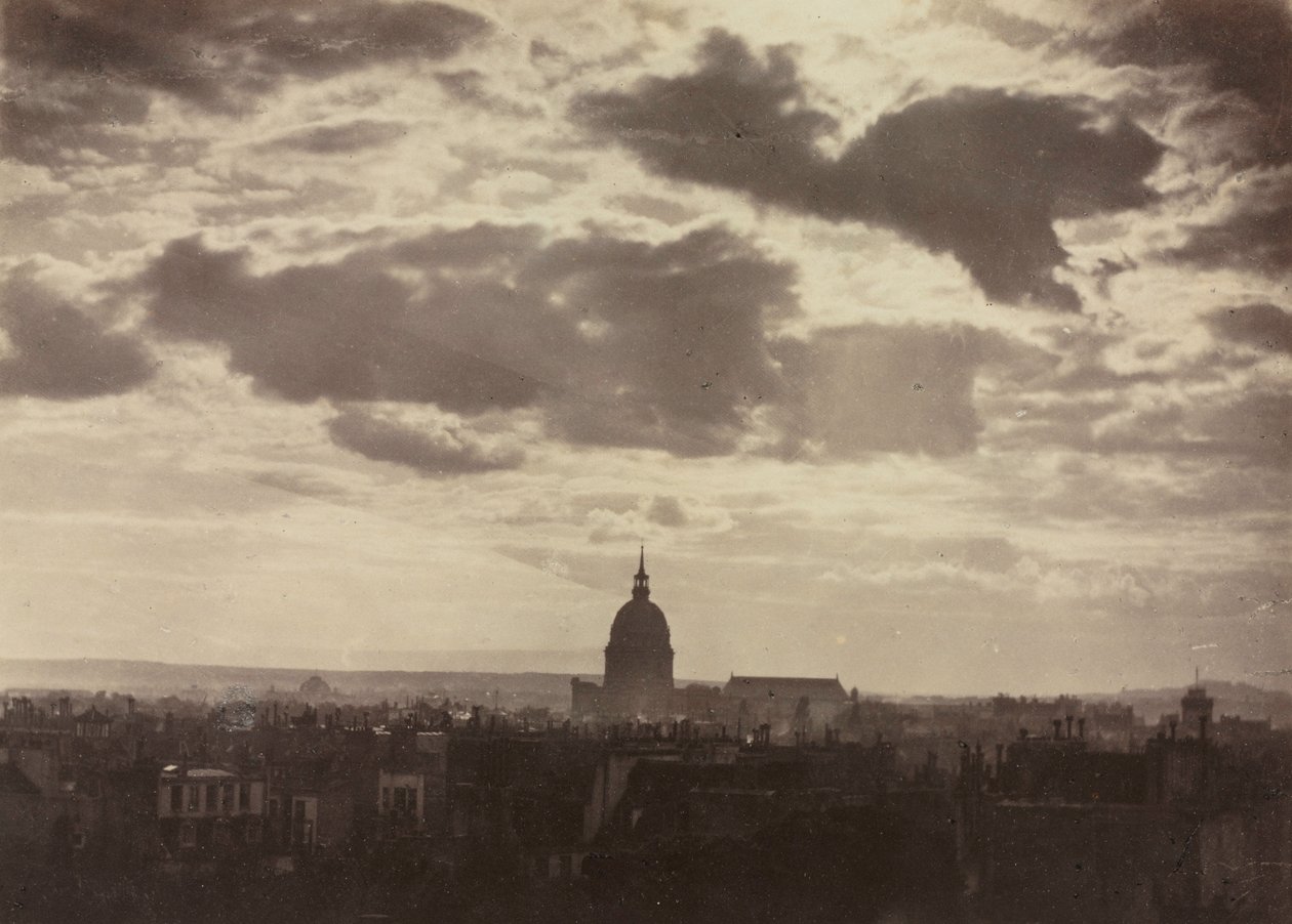Untitled Cloud Study with Les Invalides, 1860. od Charles Marville