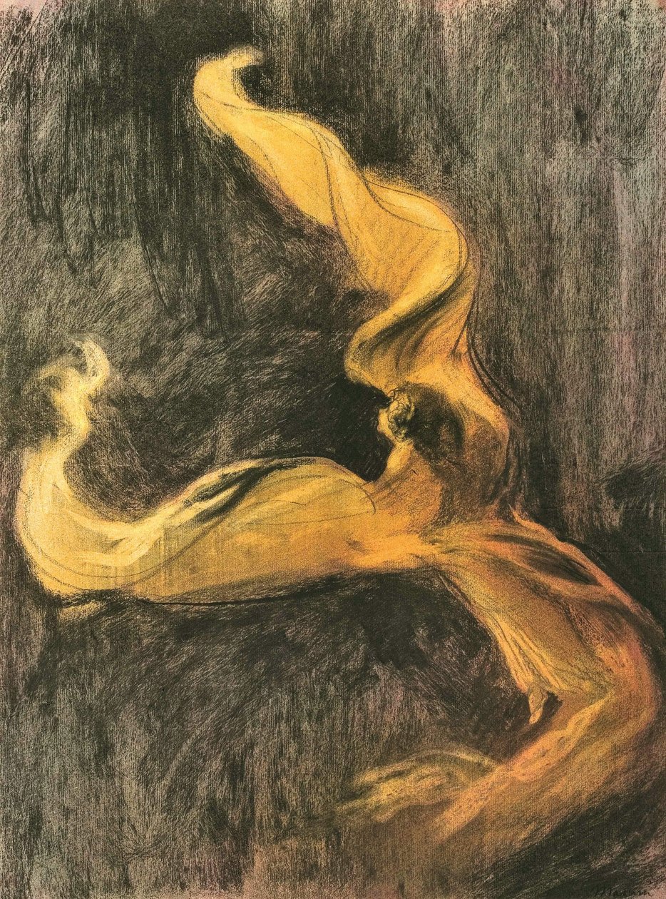 Žluté šaty Loie Fuller, c. 1895. od Charles Maurin